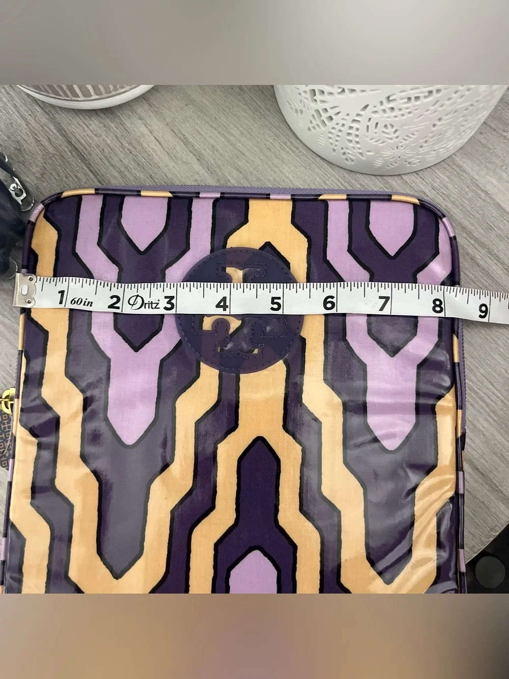 NWT Tory Burch Purple Geometric Tablet Sleeve iPad Case